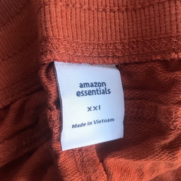 NEW Women’s Relaxed Fit Fleece Jogger Pumpkin Color Plus Size - Picture 9 of 10